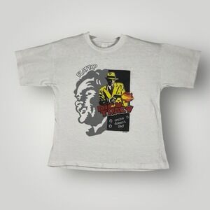 Vintage‎ Disney Dick Tracy Flattop White Single Stitch Tee Youth 10/12 *flaws*